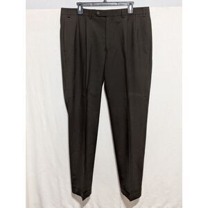 Lauren Ralph Lauren Total Comfort Wool Dress Pants Brown Men's Size 36x32